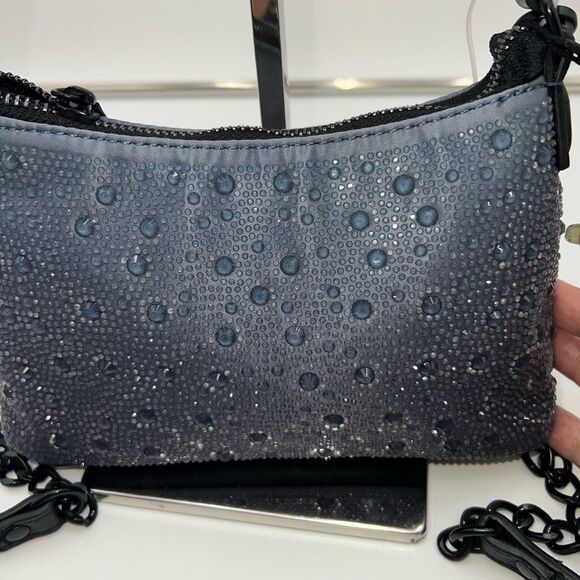Steve Madden BBABS Sparkle Gray and Black hardware Bag - Picture 7 of 13